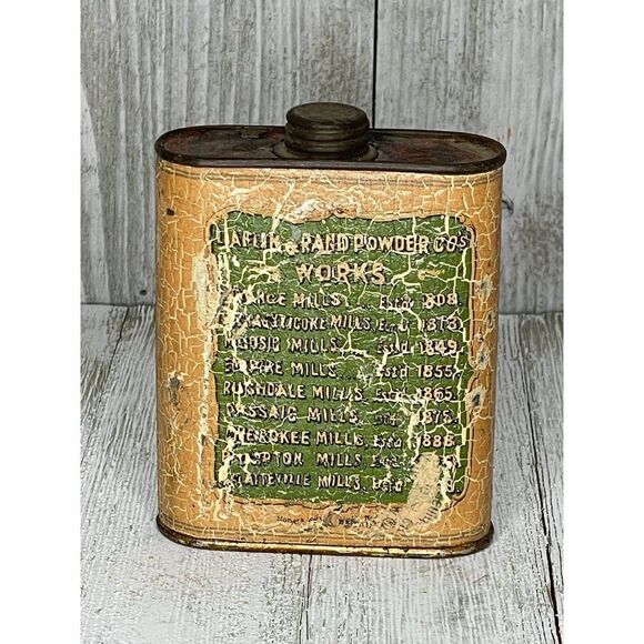 Vintage Laflin & Rand Orange Exta Sporting Gunpowder Tin - Picture 2 of 6